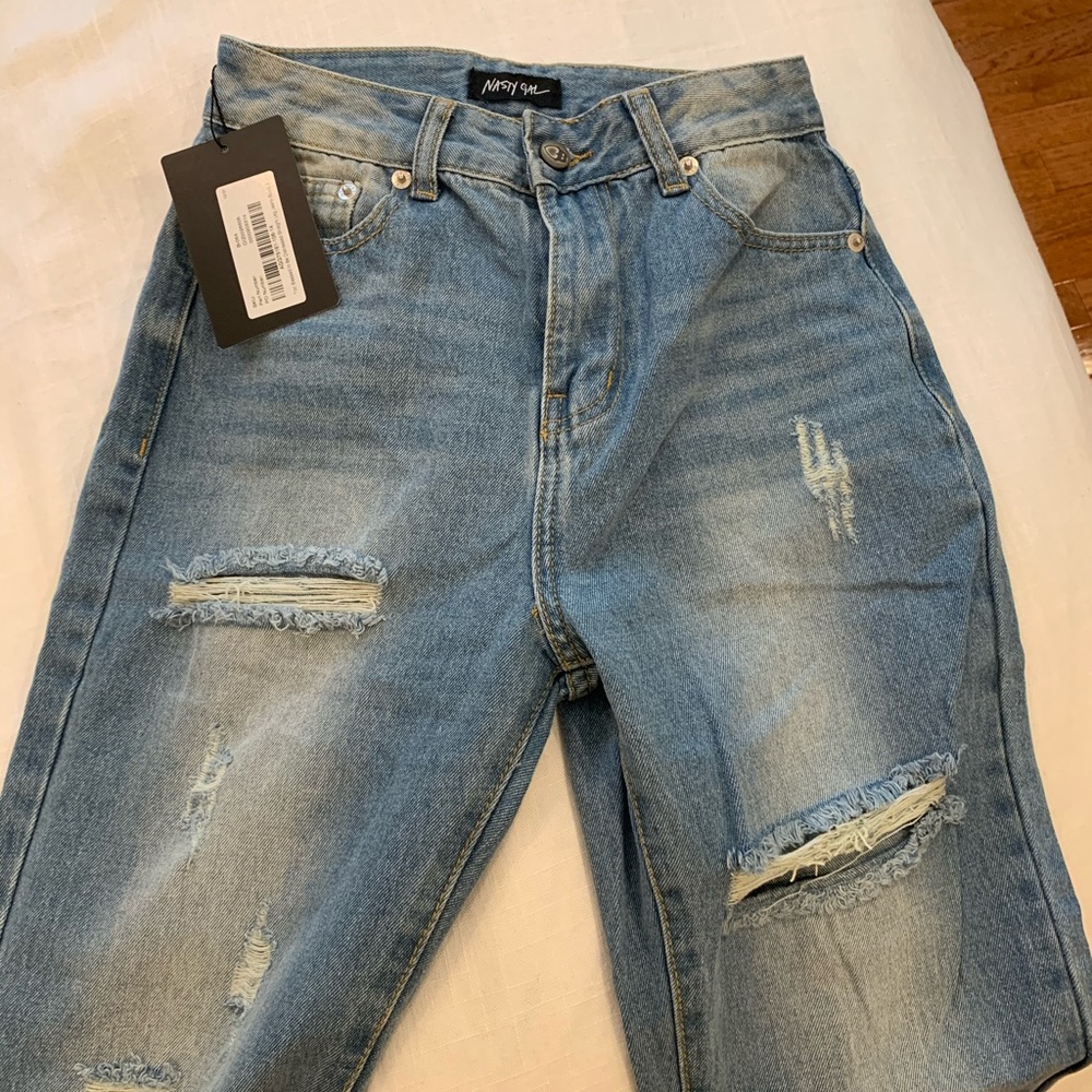 Straight Leg High Waist Jeans